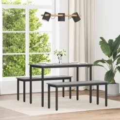 vidaXL Matgrupper>bänk Grå Sonoma 110 x 35 x 45 cm Konstruerat trä