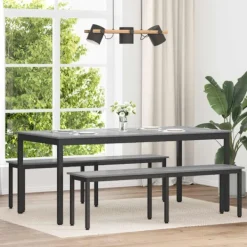 vidaXL Matgrupper>bänk Grå Sonoma 160 x 35 x 45 cm Konstruerat trä