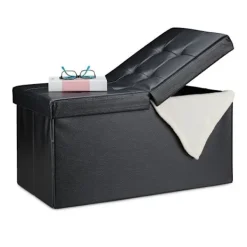 B2X Kistor & Koffertar>Bänk i konstläder med fällbart lock