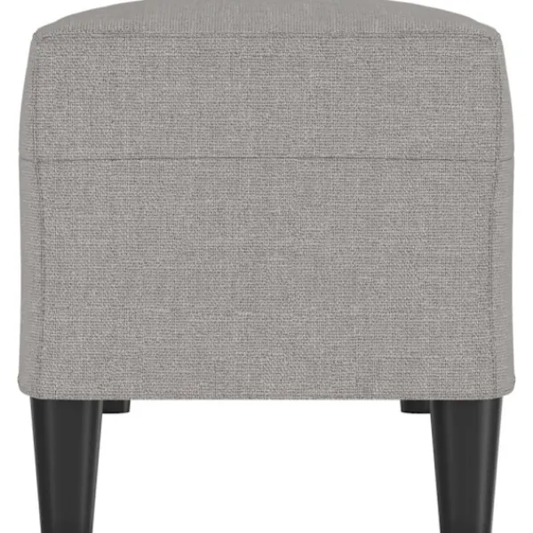 vidaXL Balkongmöbler>Bänk ljusgrå 100x35x41 cm tyg