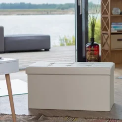 B2X Kistor & Koffertar>Bänk med förvaringsutrymme i konstläder