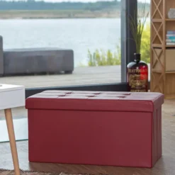 B2X Kistor & Koffertar>Bänk med förvaringsutrymme i konstläder