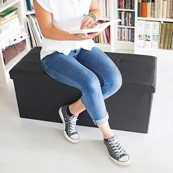 B2X Kistor & Koffertar>Bänk med förvaringsutrymme i konstläder