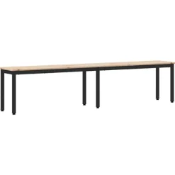 vidaXL Matgrupper>bänk Naturfärg 200 x 35 x 45 cm Massiv furu