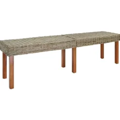 vidaXL Balkongmöbler>bänk Naturfärg 160 x 35 x 45 cm Massivt mangoträ