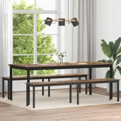 vidaXL Matgrupper>bänk Rökek 200 x 35 x 45 cm Konstruerat trä