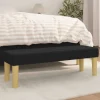 vidaXL Balkongmöbler>Bänk svart 100x30x30 cm tyg