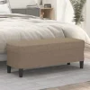 vidaXL Balkongmöbler>Bänk taupe 100x35x41 cm tyg