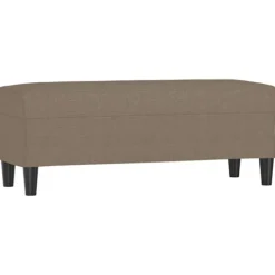 vidaXL Balkongmöbler>Bänk taupe 100x35x41 cm tyg