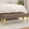 vidaXL Balkongmöbler>Bänk taupe 100x30x30 cm tyg