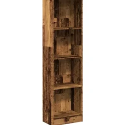 vidaXL Hyllor>Bokhylla åldrat trä 40x24x143 cm konstruerat trä