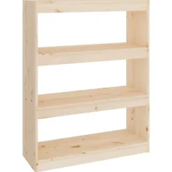 vidaXL Hyllor>Bokhylla/Rumsavdelare 80x30x103,5 cm massiv furu