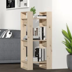 vidaXL Hyllor>Bokhylla/rumsavdelare 41x35x91 cm massiv furu