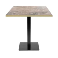 Matbord>Bord 70 x 70 cm - Milano modell grekisk marmor med mässingskanter