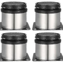 DAO Matbord>Bordsben 4 st - Justerbara möbelfötter i rostfritt stål med skruvar [DB] 5cm