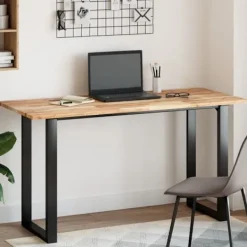 vidaXL Kontorsmöbler>Bordsskiva rektangulär 140x60x2 cm massivt akaciaträ