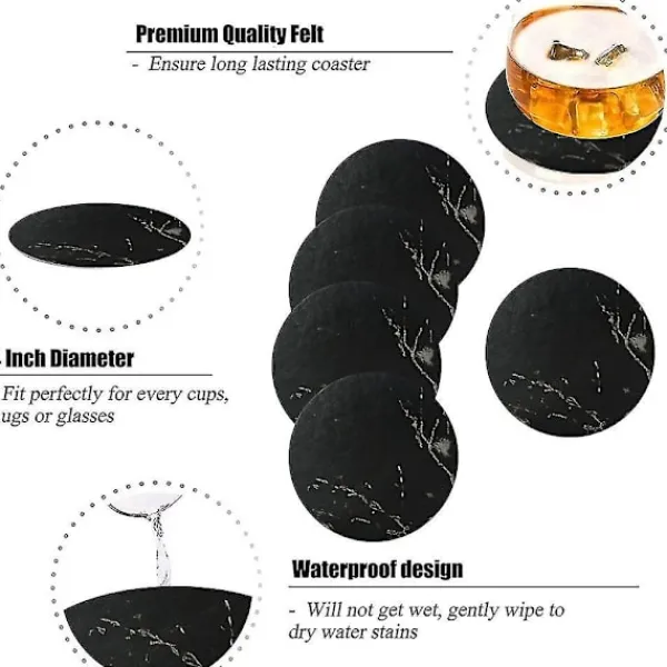 Soffbord>Bordsunderlägg i läder, spillskydd, kompatibelt med bord och skrivbord, slitstarkt och halkfritt läderbordsunderlägg som passar normalstorlek black marble | Fyndiq