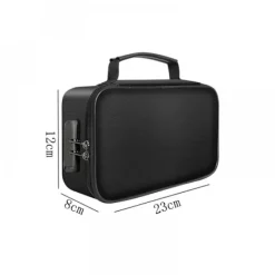 Kontorsmöbler>Brandsäker Dokumentväska med Lås - 3-Lagers Organizer med Vattenavvisande Dragkedja, Portabel för Resor och Säker Förvaring av Filer