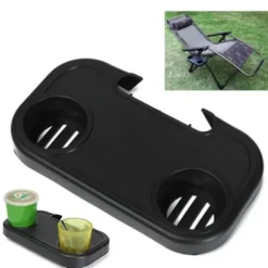 unbranded Balkongmöbler>Bärbar Fällbar Stol Sidobricka, Strandstol Bricka Kopphållare