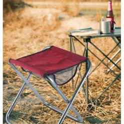 Pallar>Bärbar liten hopfällbar pall, utomhuscamping mini hopfällbar stol