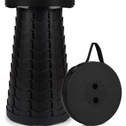 Pallar>Bärbar teleskopisk pall, 2:a generationens hopfällbar pall för camping