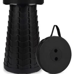 Pallar>Bärbar teleskopisk pall, 2:a generationens hopfällbara pall för camping[pl]