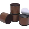 Pallar>Bredd 6cm Höjd 5,2cm Förhöjd fotpall Brun Rund / 4-pack Kolstål Material Soffa Förhöjning fotpall,