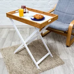 B2X Småbord>Brickbord trä och bambu 72 cm