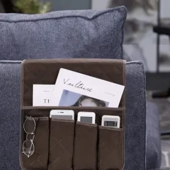 Fåtöljer>Brun fåtölj armstödsorganisatör, soffstolsskydd, hängande