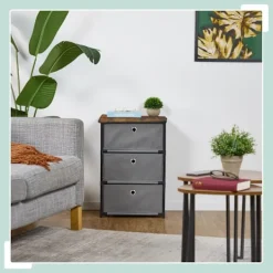 Northix Byråer>Byrå i trädesign med tyglådor