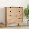 vidaXL Byråer>Byrå OTTA 76,5x39,5x90cm massiv furu
