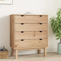 vidaXL Byråer>Byrå OTTA 76,5x39,5x90cm massiv furu