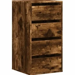 vidaXL Byråer>Byrå rökfärgad ek 40x41x76 cm konstruerat trä