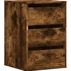 vidaXL Byråer>Byrå rökfärgad ek 40x41x58 cm konstruerat trä