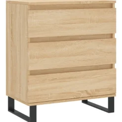 vidaXL Byråer>Byrå sonoma-ek 60x35x70 cm konstruerat trä