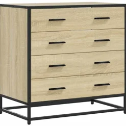 vidaXL Byråer>Byrå sonoma-ek 70x41x70 cm konstruerat trä