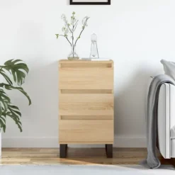 vidaXL Byråer>Byrå sonoma-ek 40x35x70 cm konstruerat trä