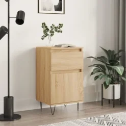 vidaXL Byråer>Byrå sonoma-ek 40x35x70 cm konstruerat trä