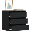 vidaXL Byråer>Byrå svart 60x41x58 cm konstruerat trä