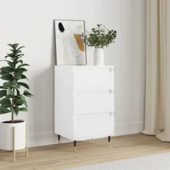 vidaXL Byråer>Byrå vit 40x35x70 cm konstruerat trä