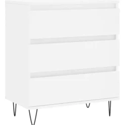 vidaXL Byråer>Byrå vit 60x35x70 cm konstruerat trä