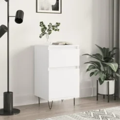 vidaXL Byråer>Byrå vit 40x35x70 cm konstruerat trä