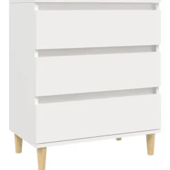 vidaXL Byråer>Byrå vit 60x35x70 cm konstruerat trä