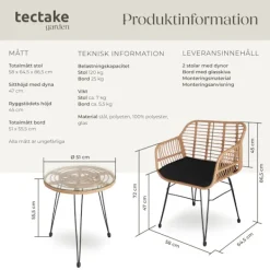 tectake Balkongmöbler><noscript><img width=