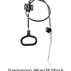Fåtöljer>【CA】Handtag Recliner Dragkabel Fjäder, Recliner Ersättningsdelar Soffa Pålitlig Släpp Dragkablar D-Ring Handtag (Svart/2 st)