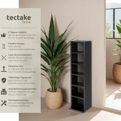 tectake Hyllor>CD-hylla för 102 CD-skivor