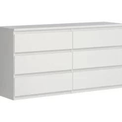 Byråer>CHELSEA 6 lådor byrå - färg - L 154 x D 42,2 x H 79,9 cm