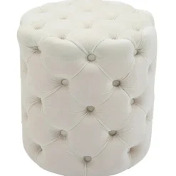 BellaFurn Pallar>Chesterfield Velvet fotväv - fotpall - lätt att rengöra