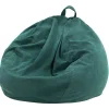 Sittsäckar>Corduroy fyllbar bönpåse stolsskydd (utan stoppning)-Grön