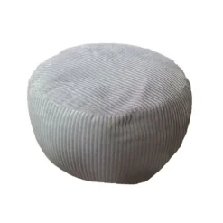 Northix Sittpuffar>Corduroy Puff – Rund Golvkudde, Boho-stil